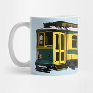 Mata trolley cartoon illustration Mug